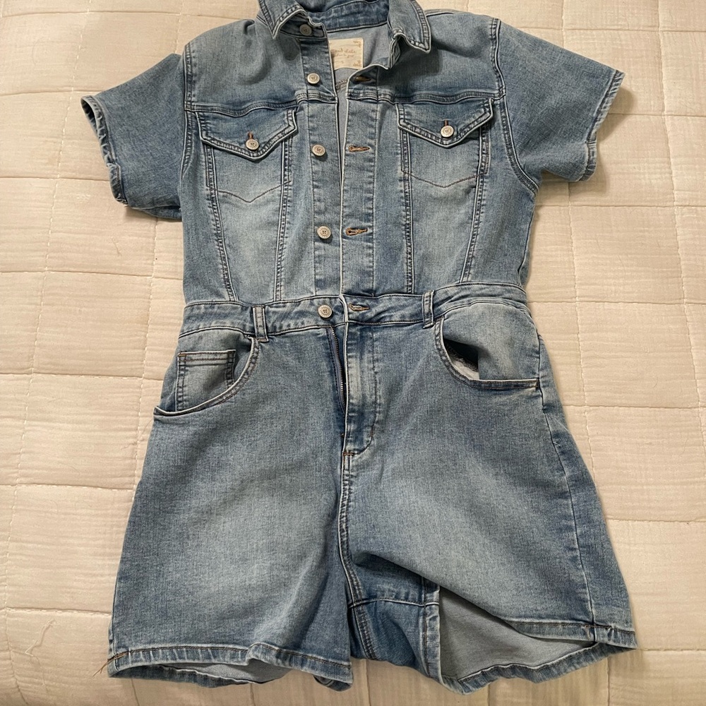 Denim Romper